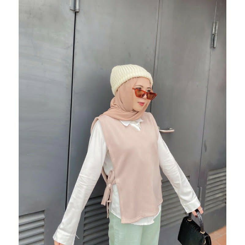 BEFAST - ZEC OOTD Wanita Rompi KIREA / Etra Vest / Rompi Model Terbaru / Rompi Polos /Rompi Kekinian