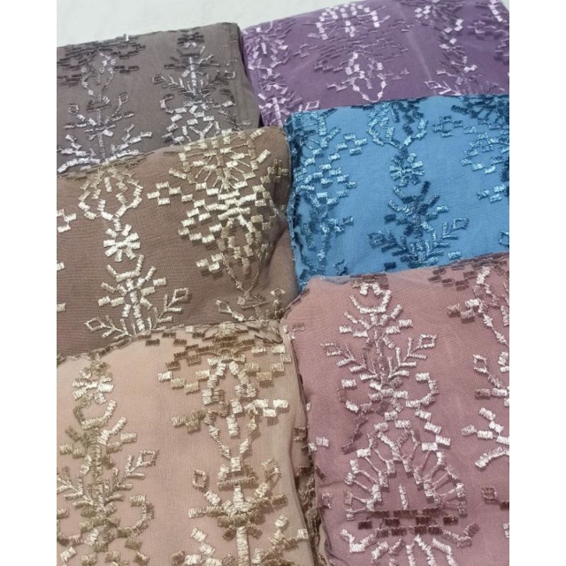 Premium Sapto Embroidery Tulle