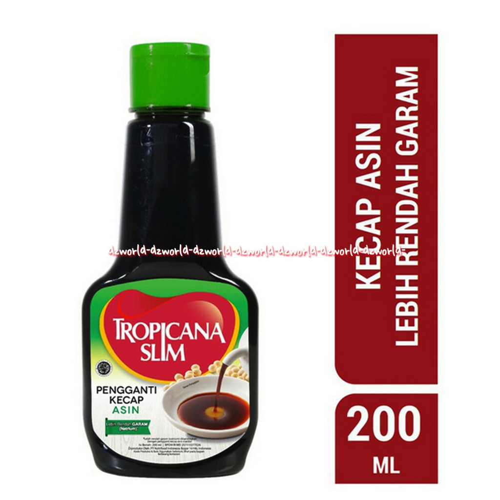 Tropicana Slim Kecap Manis Kecap Asin Botol 200ml Kecap Manis Tropicana Bebas Gula