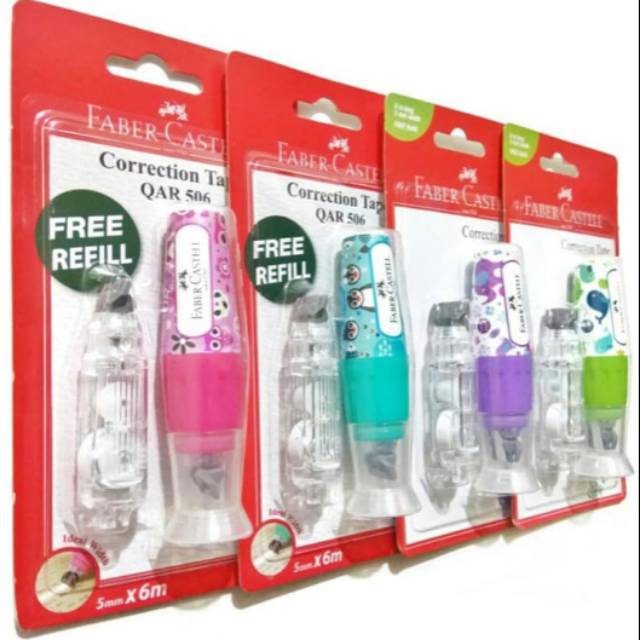 

Correction Tape Faber Castell QAR 506 Free Refill