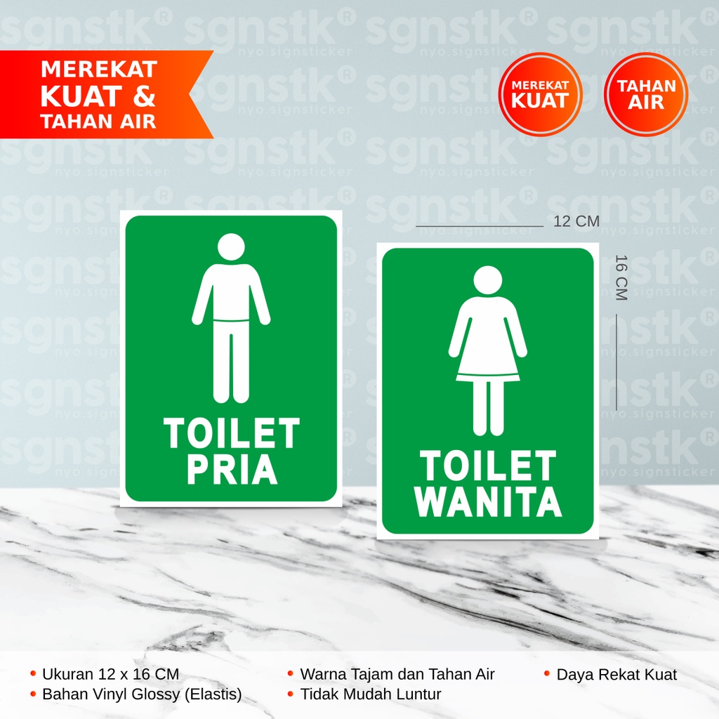 STIKER TOILET PRIA  DAN WANITA Shopee Indonesia