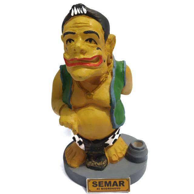 PAJANGAN MINIATUR WAYANG SEMAR - BAHAN FIBERGLASS - SOUVENIR KHAS JOGJA