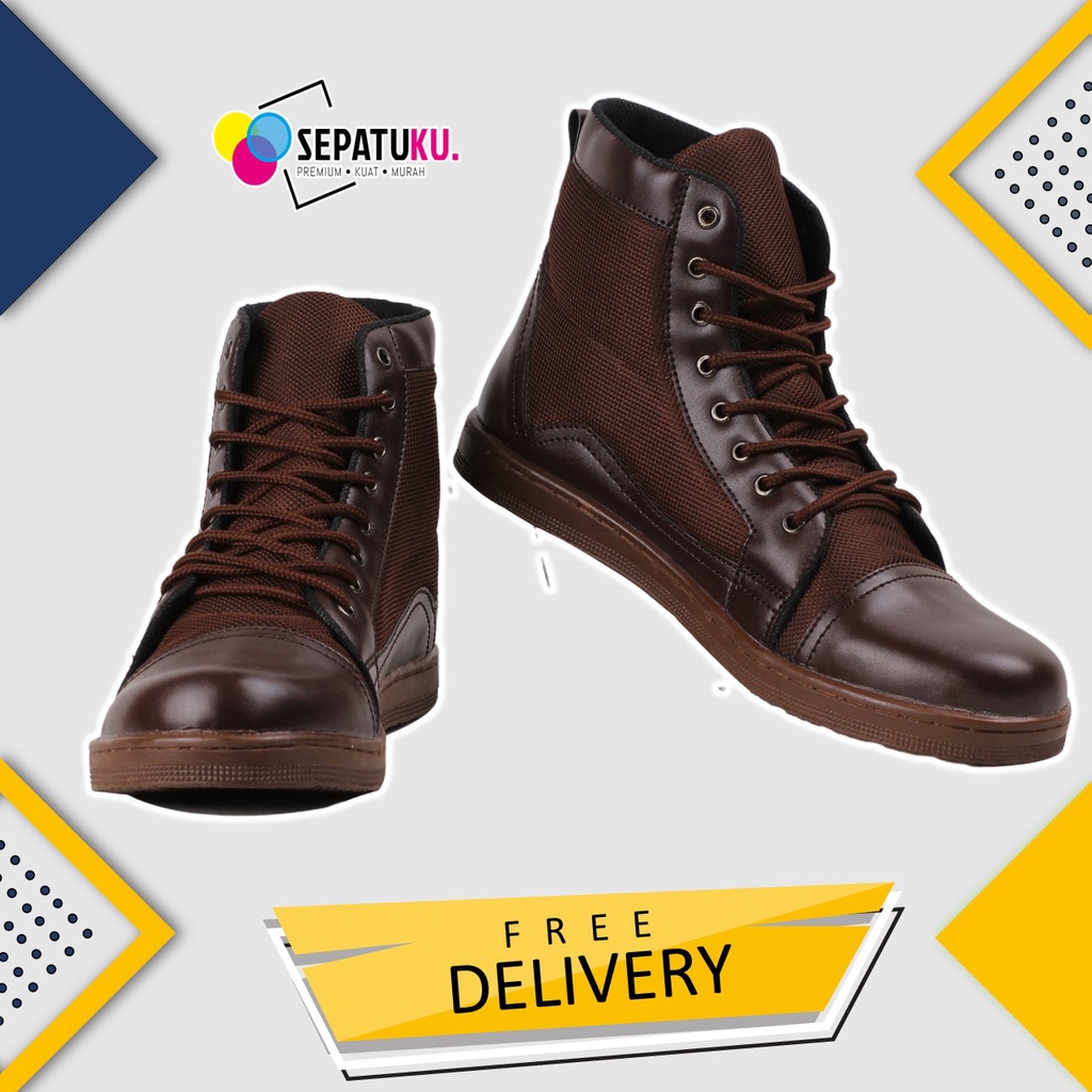 Sepatu Boots Sepatu Safety Pria Shoes Safety Premium Murah Keren - Gohan-3