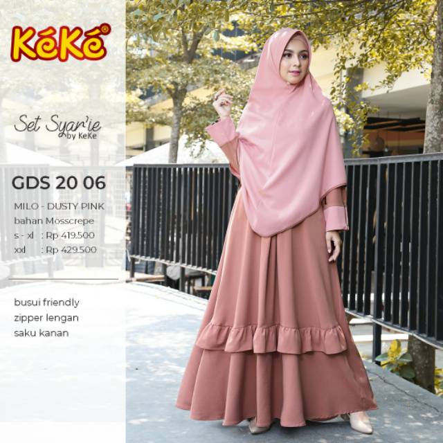 Gamis Dewasa Keke Syar'i ~ GDS 20 06 ~