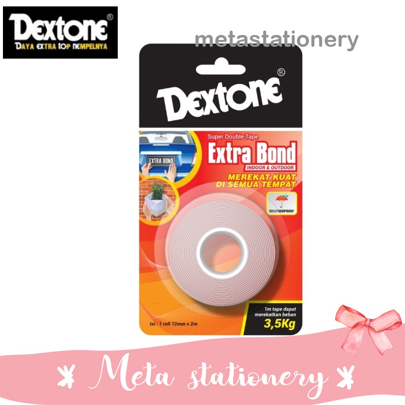 

Super Double Tape Extra Bond Indoor & Outdoor Dextone 12mm