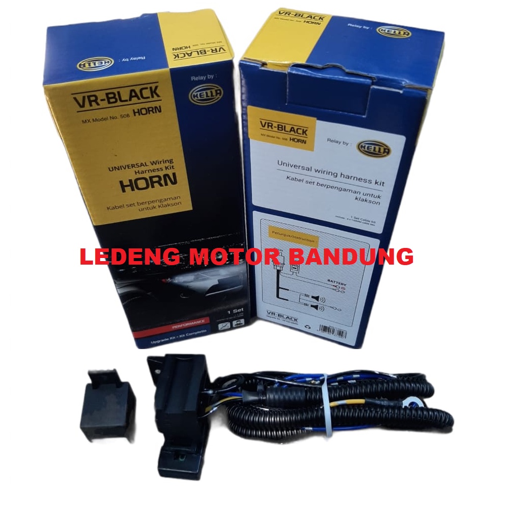 Hella Relay Kabel Set Klakson Rilai Cable Horn Rumah Sikring Fuse Kit