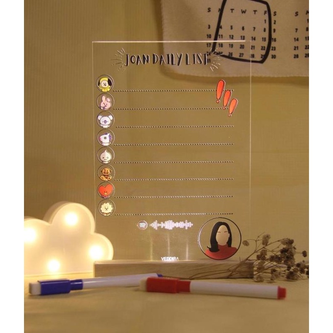 

Office & Stationery | Buku Tulis | Acrylic Planner Daily To Do List - High Quality Print | Best Seller