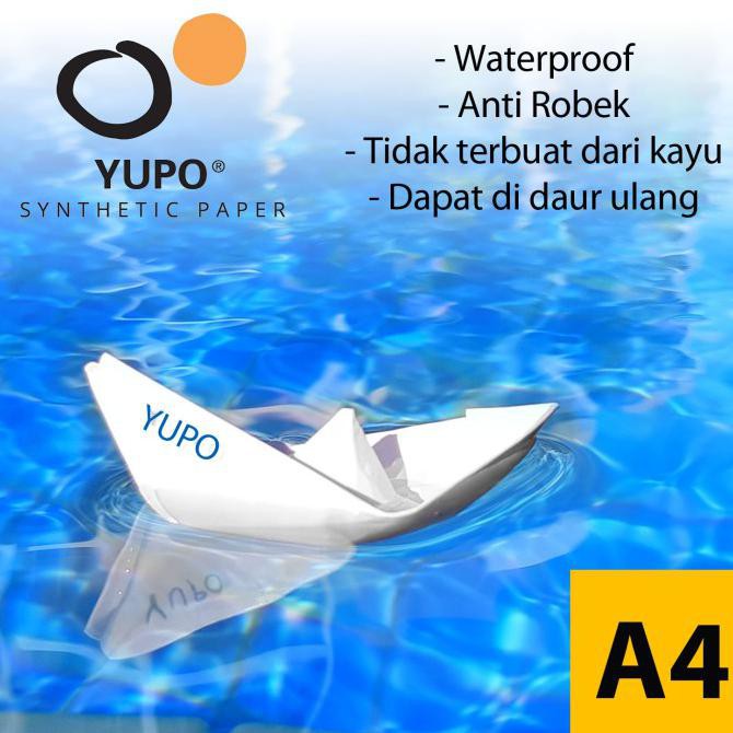 

Yupo Blue 150 YPI - A4 Kertas Anti Air, Anti Robek Waterproof