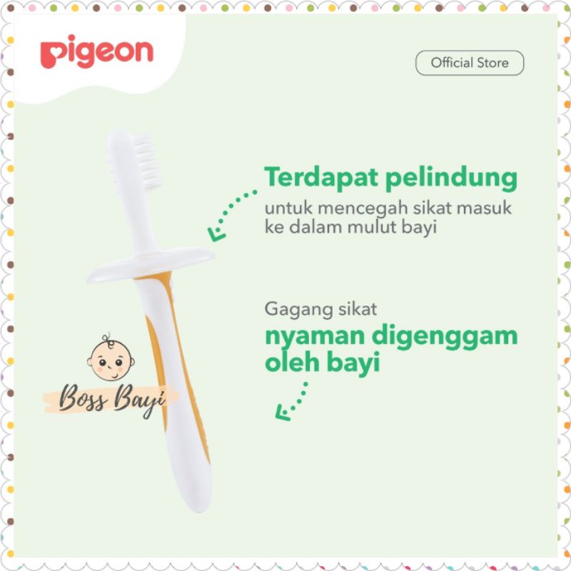 PIGEON - Training Toothbrush / Sikat Gigi Bayi Anak Lesson 1/2/3