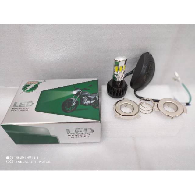 LAMPU LED RTD 6 SISI RTD MOBIL MOTOR H4 H6 H7 - PUTIH
