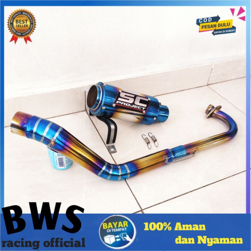 Knalpot SC project Bluemoon Jupiter Z1 kolong