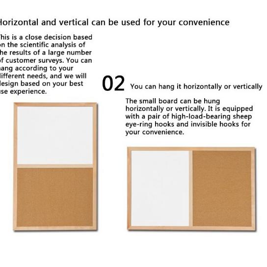 

[KODE IWVBN] Message board Background Boardsend sticker cork message board Decorative Board With Frame Cork Board