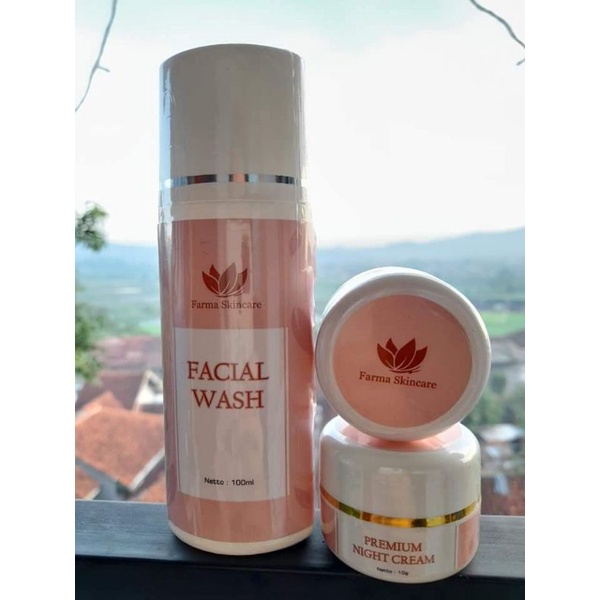 Farma Skincare Paket skincare murah BPOM aman farma skincare krim pemutih wajah krim pencerah