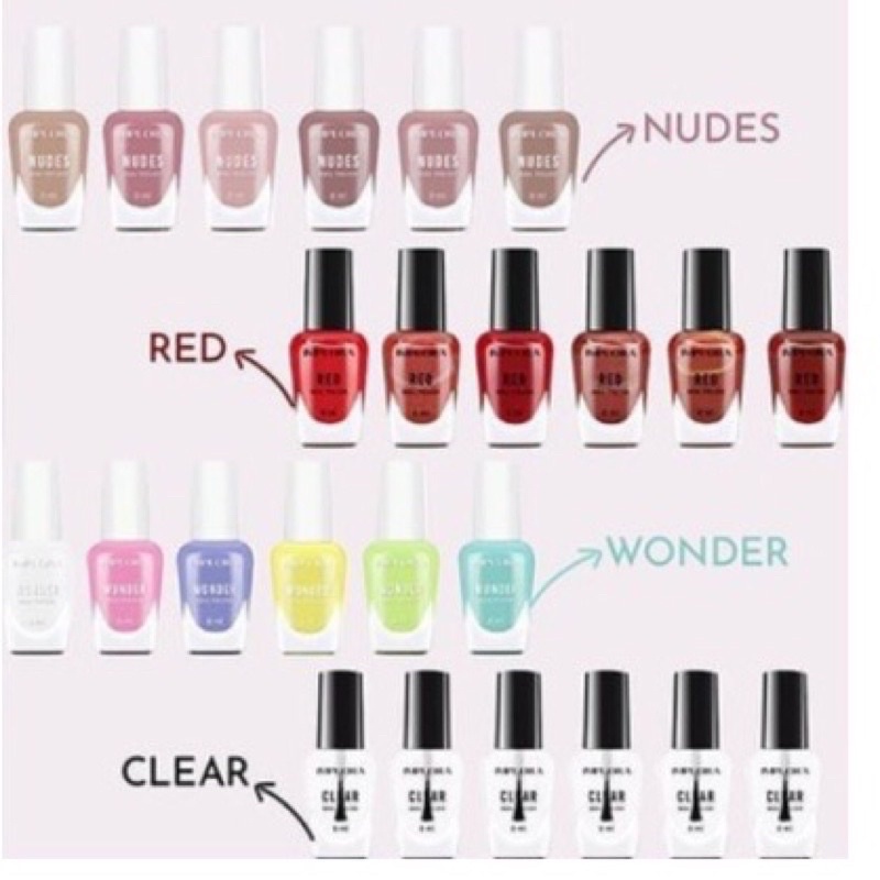 IMPLORA KUTEK - NAIL POLISH SET [ ISI 6 PCS ]