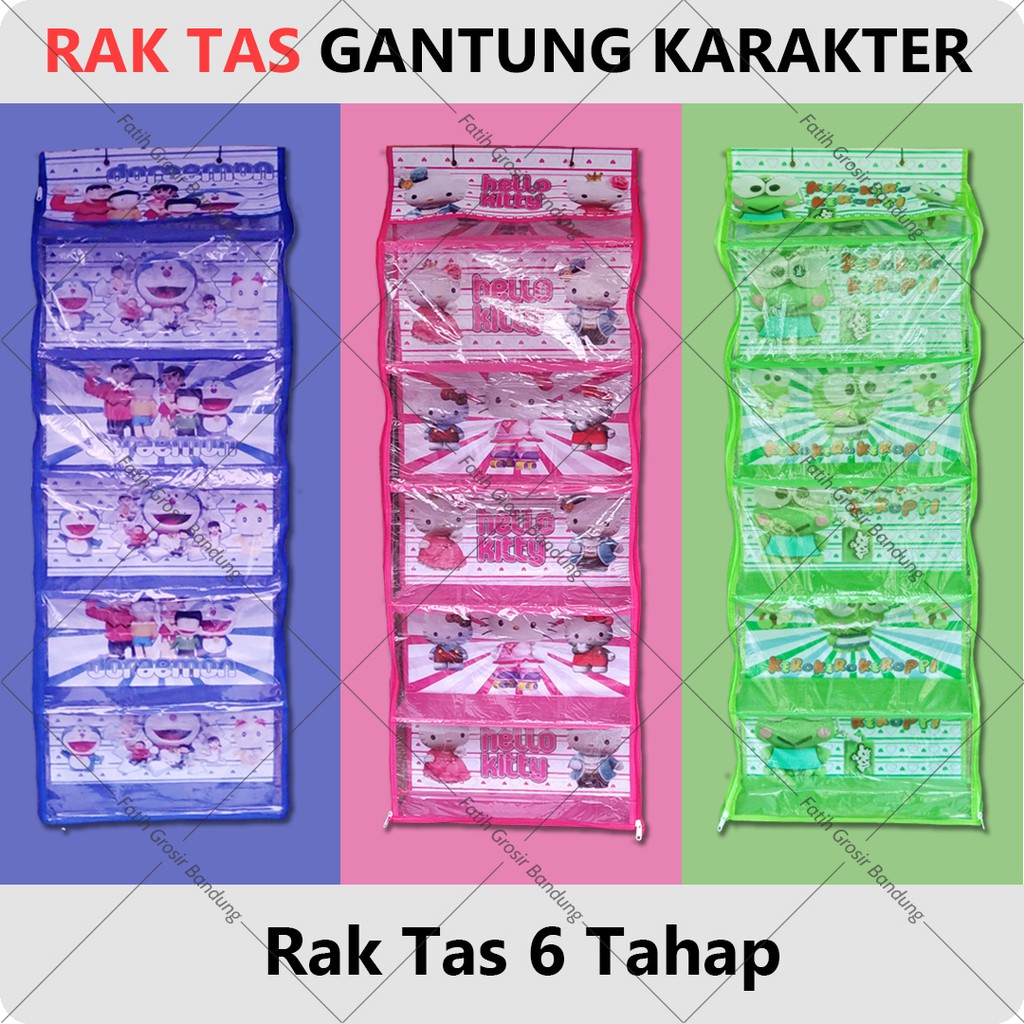 Rak Tas Gantung Karakter Hanging Bag Organizer Doraemon Rak Tas Gantung Karakter Hanging Bag Organizer Doraemon