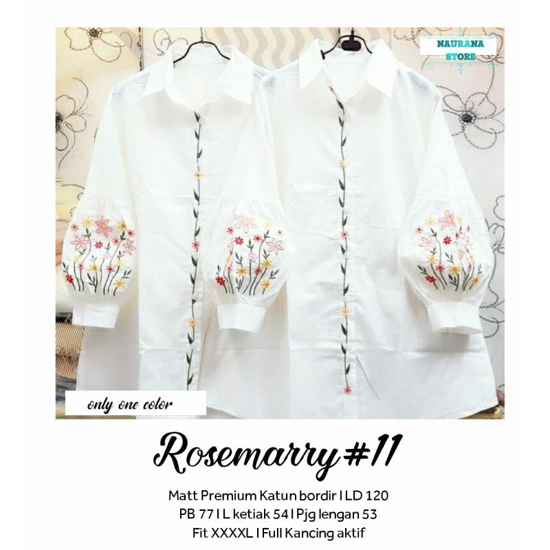 Tunik Jumbo - Atasan Jumbo - Atasan Bordir - Rosmerry#11