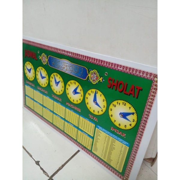 

Papan jadwal sholat manual