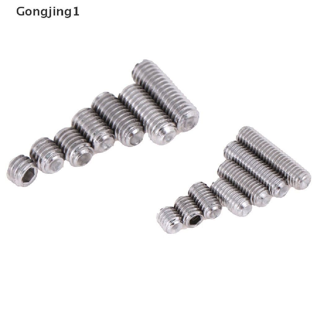 Gongjing1 50Pcs / Set Sekrup Hex M3 M4 2-35mm Bahan Stainless Steel