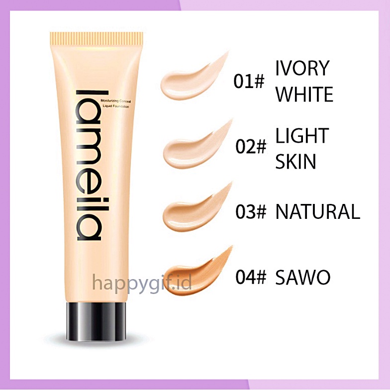 LAMEILA Foundation Liquid Light Concealer Natural Clear BB Cream Berfungsi Meratakan Warna Kulit Wajah  LA147