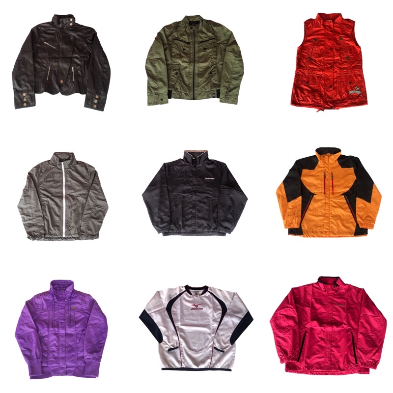 (CUCI GUDANG) 45k Thrift second jaket Pria dan Wanita Jaket Outdoor / Jaket Parasut / Jaket Gunung /