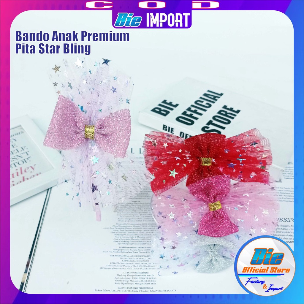 Bando Anak Pita Bunga Star Premium Impor Best Seller