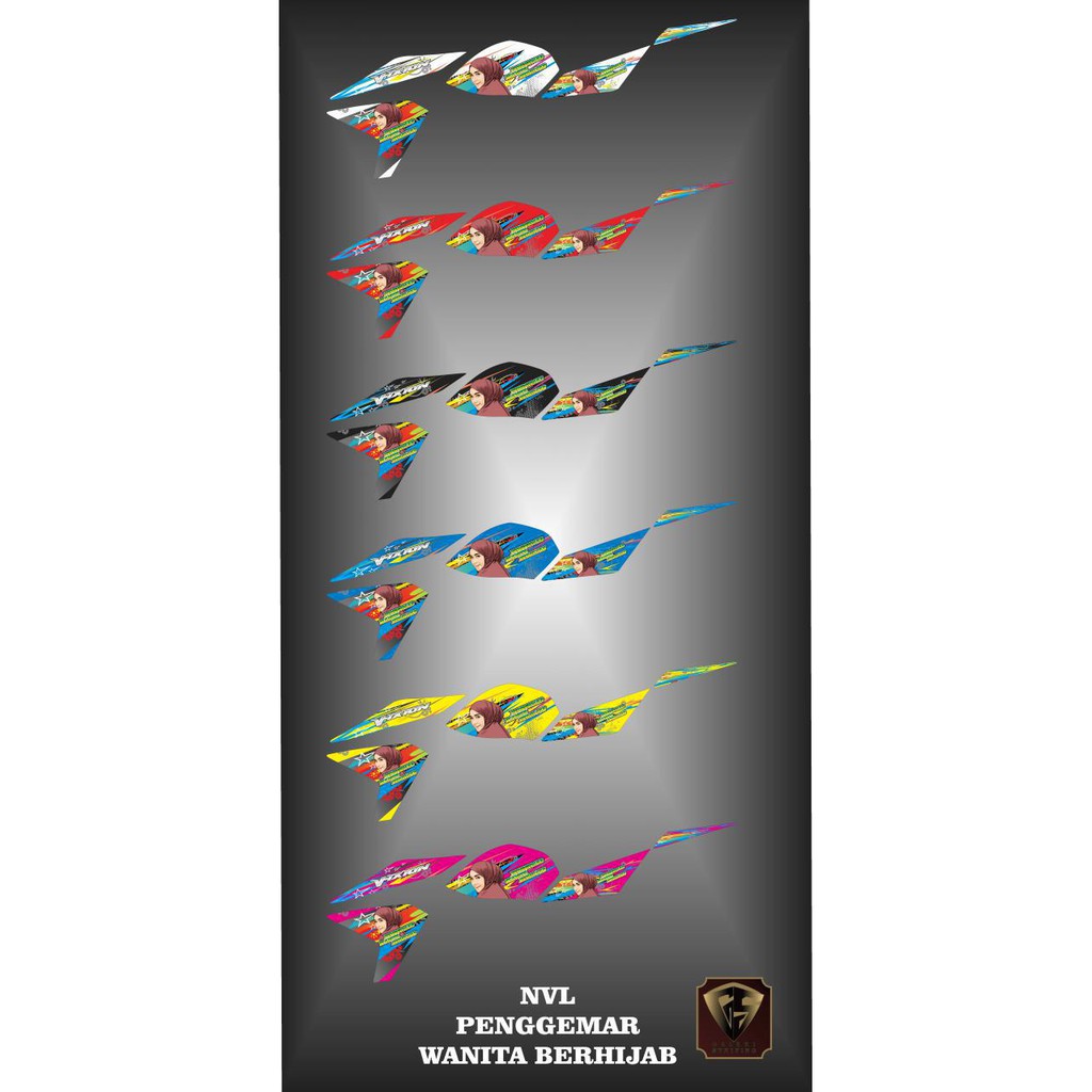 Stiker Striping List Motor New Vixion Lighning Penggemar Wanita