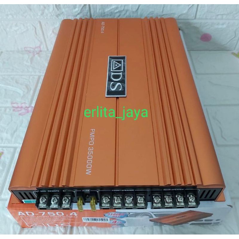 Power amplifier ADS AD 750.4 Mosfet 4 channel