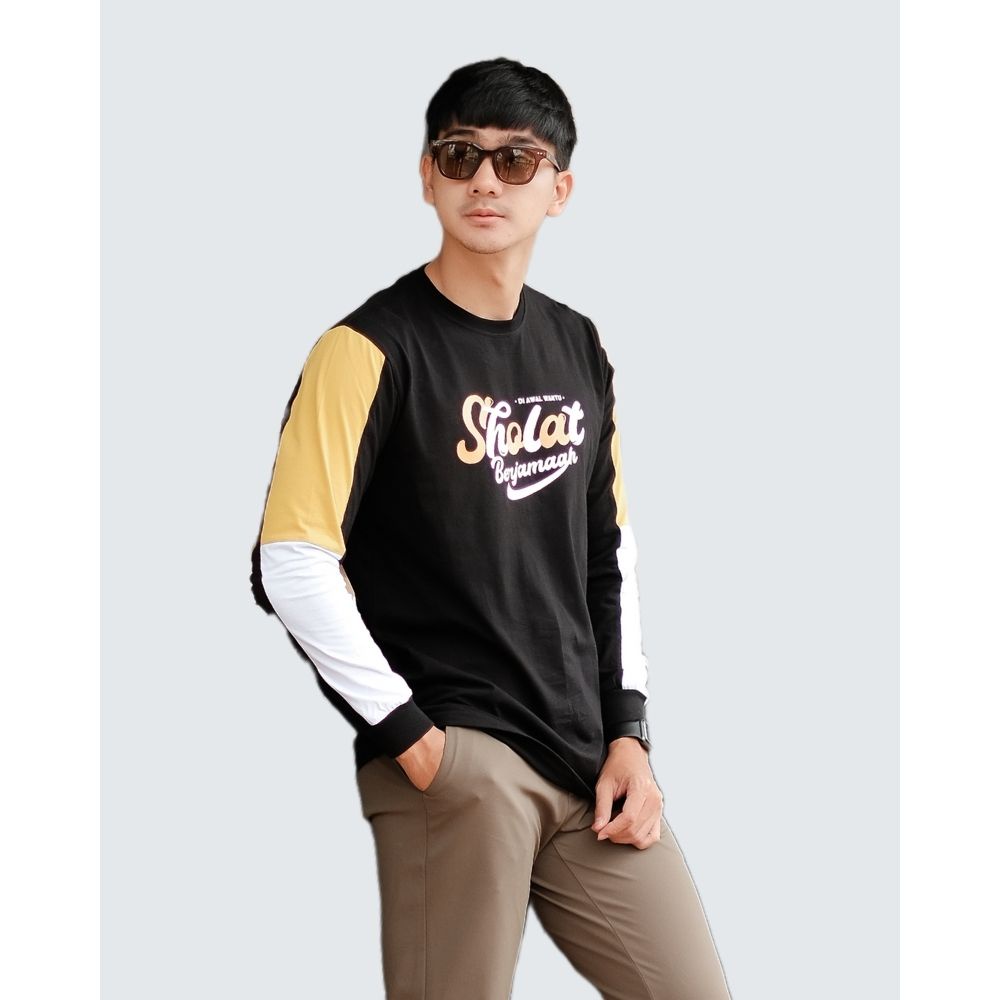 KAOS DAKWAH PRIA / BAJU KAOS DAKWAH  / KAOS DISTRO KONSEP ISLAMI / KAOS DAKWAH SHOLAT 002 / ORIGINAL PRODUCT BY ANNAML-5