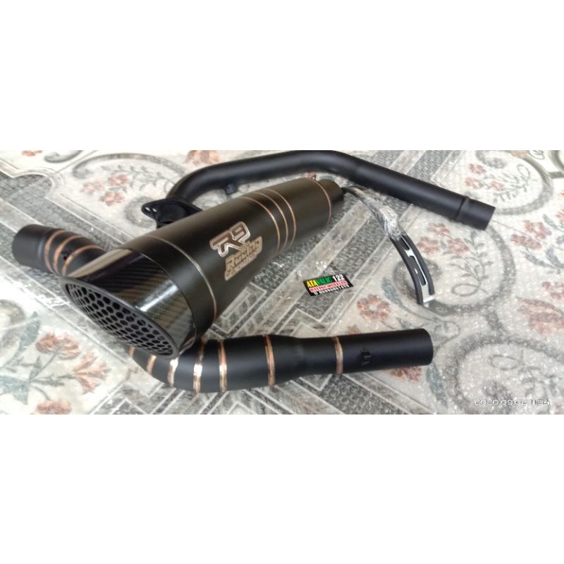 knalpot racing R9 H2 full black Vixion ninja 250fi CBR 250R CBU Thailand CBR 150R Thailand CBR 150R 