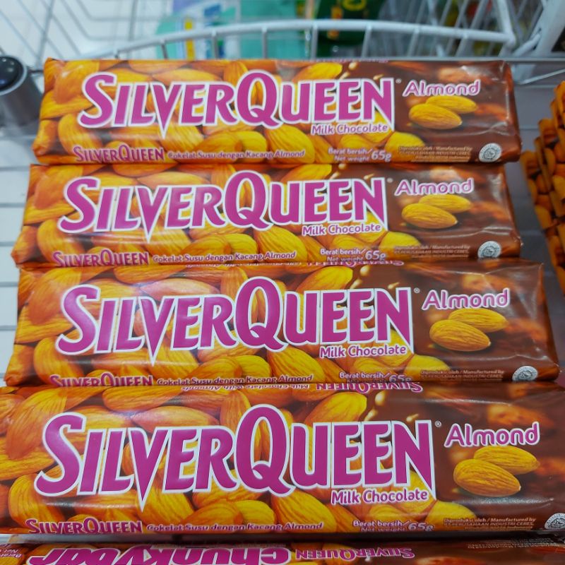 coklat silverqueen cokelat  68gr almond &amp; cashew