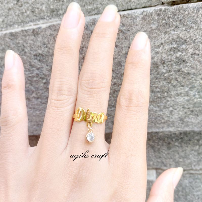 CINCIN NAMA CINCIN LAPIS EMAS CINCIN CUSTOME NAMA CINCIN KEKINIAN