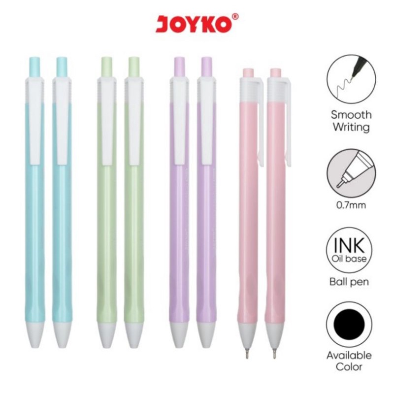 Ball Pen Pulpen Pena Joyko BP-342 Vokus PTL 0.7 mm 1 Pcs