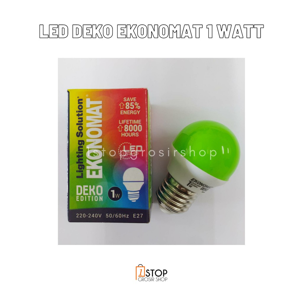 Lampu LED Murah Ekonomat Deko 1 Watt