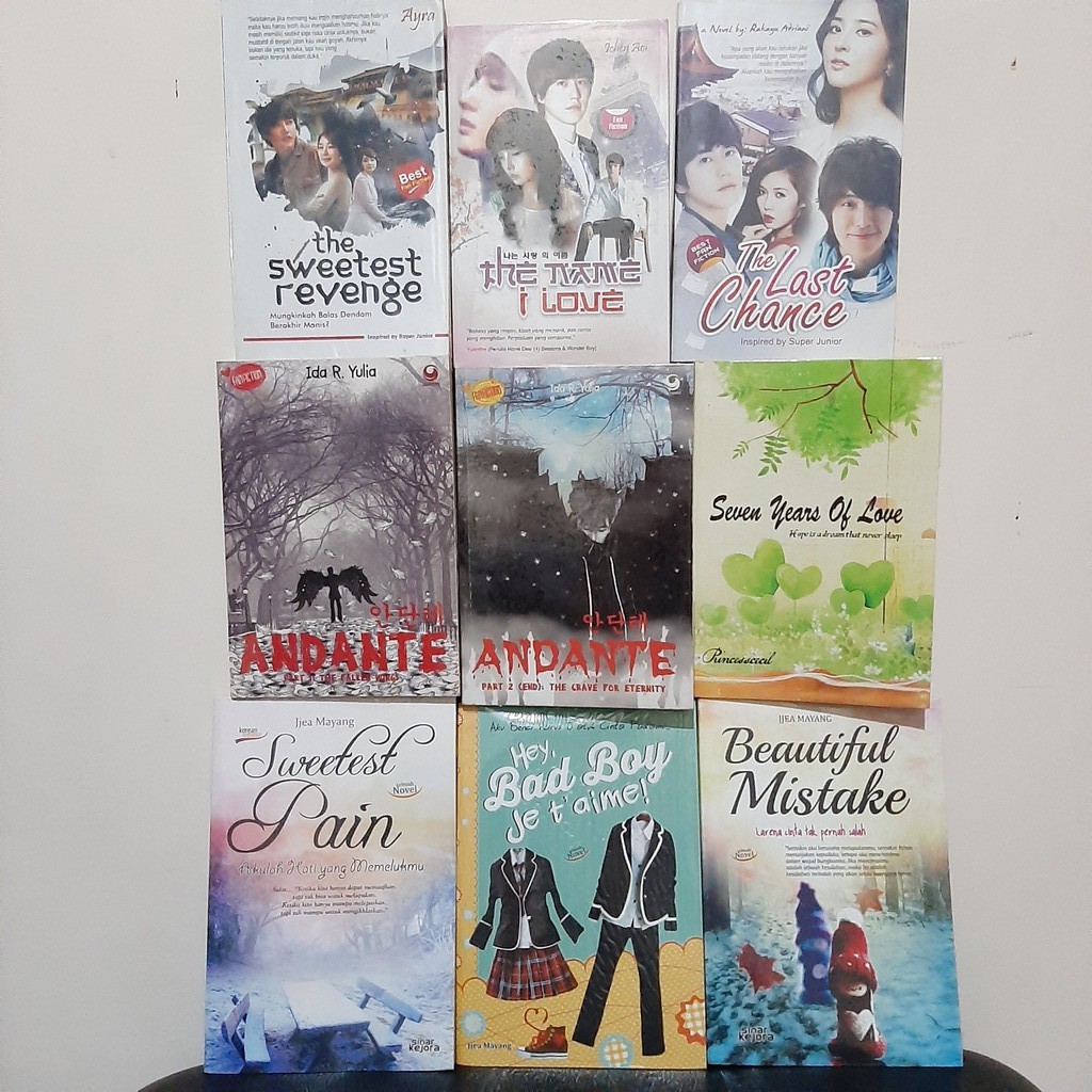 Preloved / Bekas - Novel remaja, fanfiction, dan non fanfiction