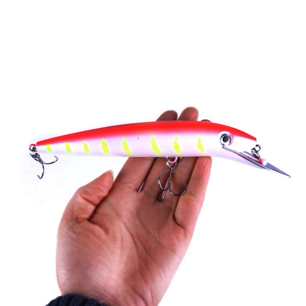 Hengjia 5pcs 19.7cm/45g Minnow Umpan Pancing Ikan Swimbait Fishing Lure metal tongue Sinking Bait