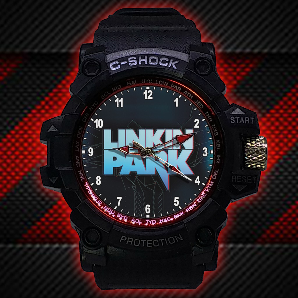 (ISTIMEWA BOSSQUE) JAM TANGAN LINKIN PARK LIST MERAH - EXCLUSIVE 3