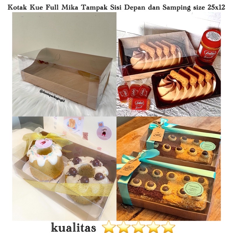 Jual Kotak Kue Tutup Full Mika Premium X Kotak Hampers Cake Box