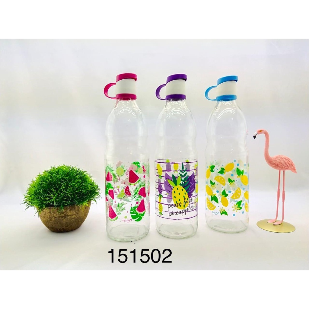 Botol Minum Transparan Kaca 1 Liter Food Grade