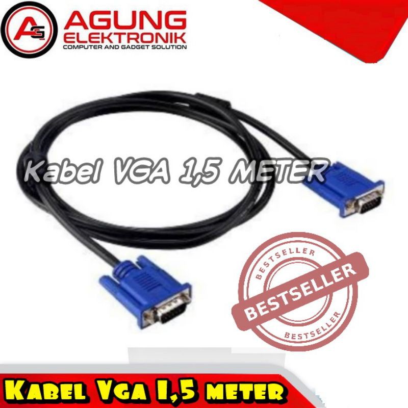 KABEL VGA MALE TO MALE 1,5 METER MURAH