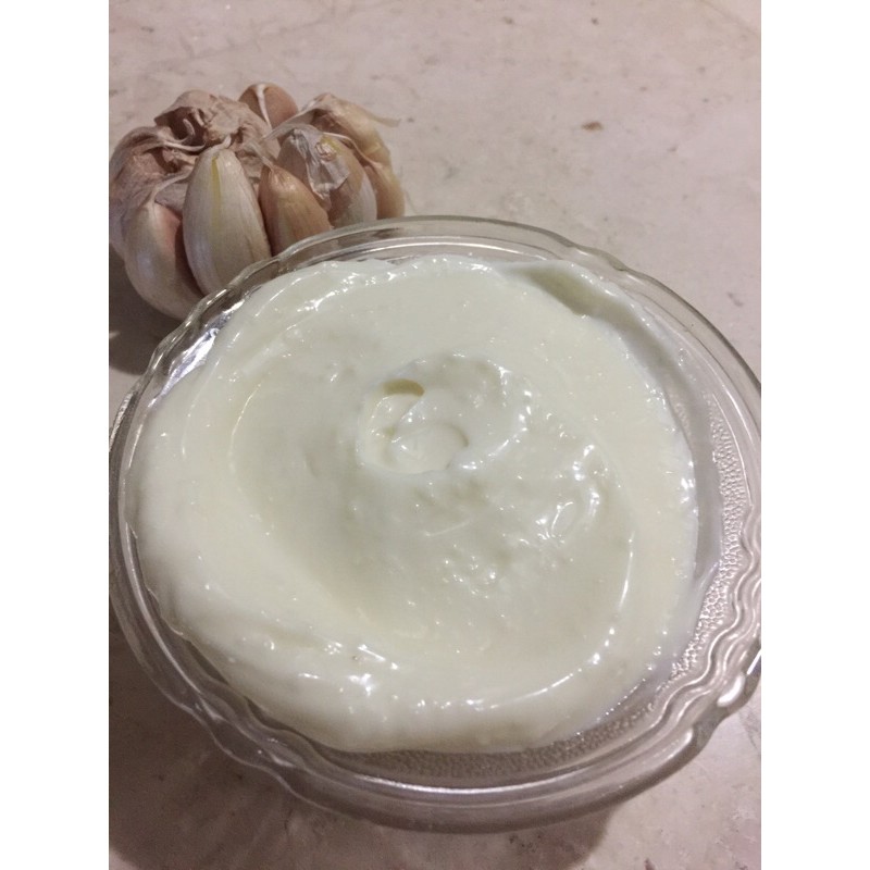 

Garlic sauce authentic Middle eastern food