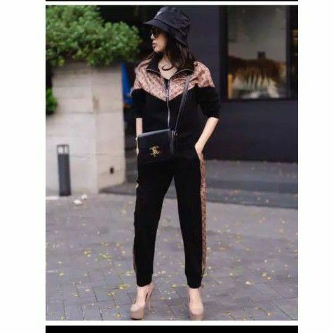 Setelan jaket wanita lv import premium