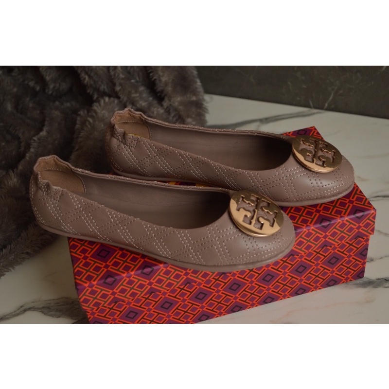 Tory Burch Minnie Travel Quilted Grey