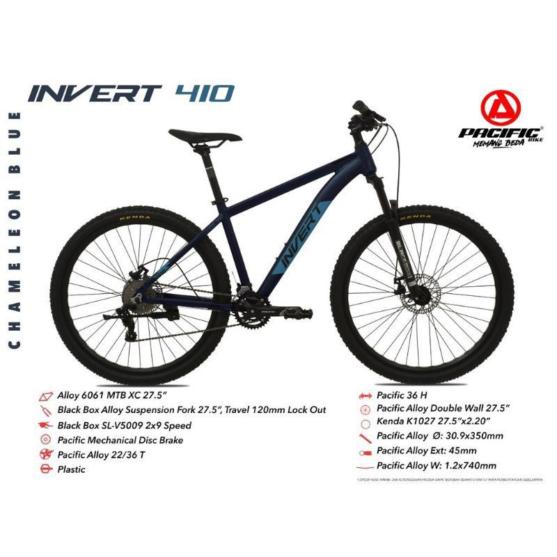 Sepeda MTB 27,5 Pacific Invert 410 Alloy 
