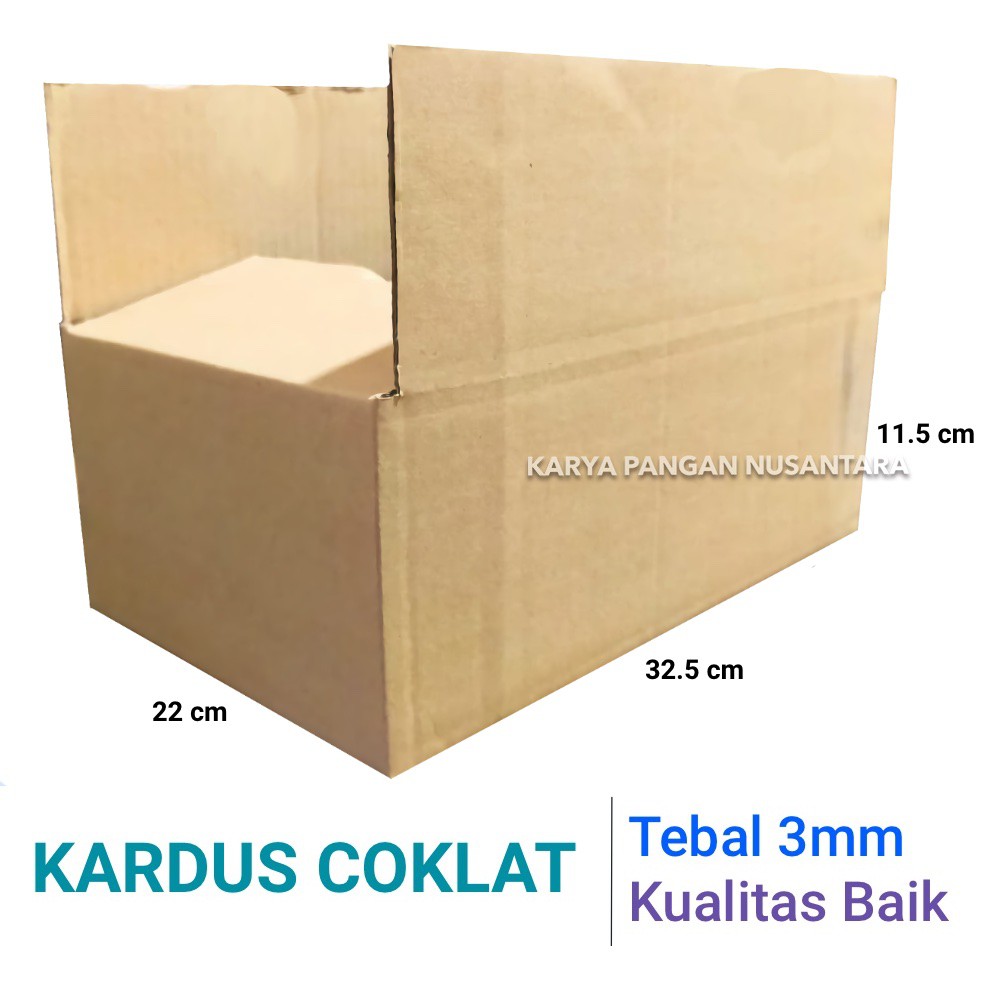 

KARDUS COKLAT 32.5 X 22 X 11.5 CM / KARDUS POLOS / BOX/ KARDUS PACKING
