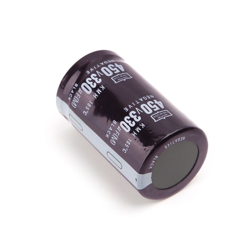 Kapasitor Elektrolitik Elektrik Bahan Aluminum Ukuran 30x50 450V 330uF