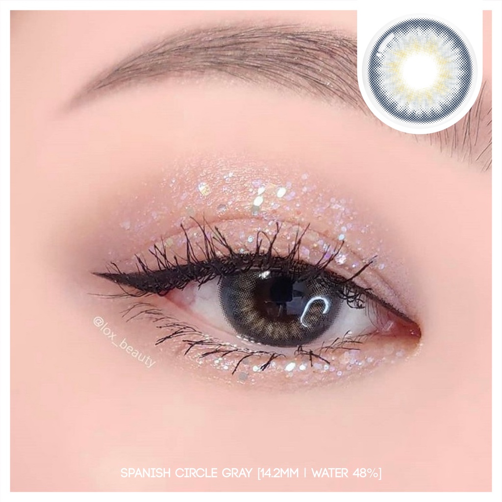 MIKHAYLOVESHOP Softlens Spanish Circle Gray (Grey) | EOS Princess