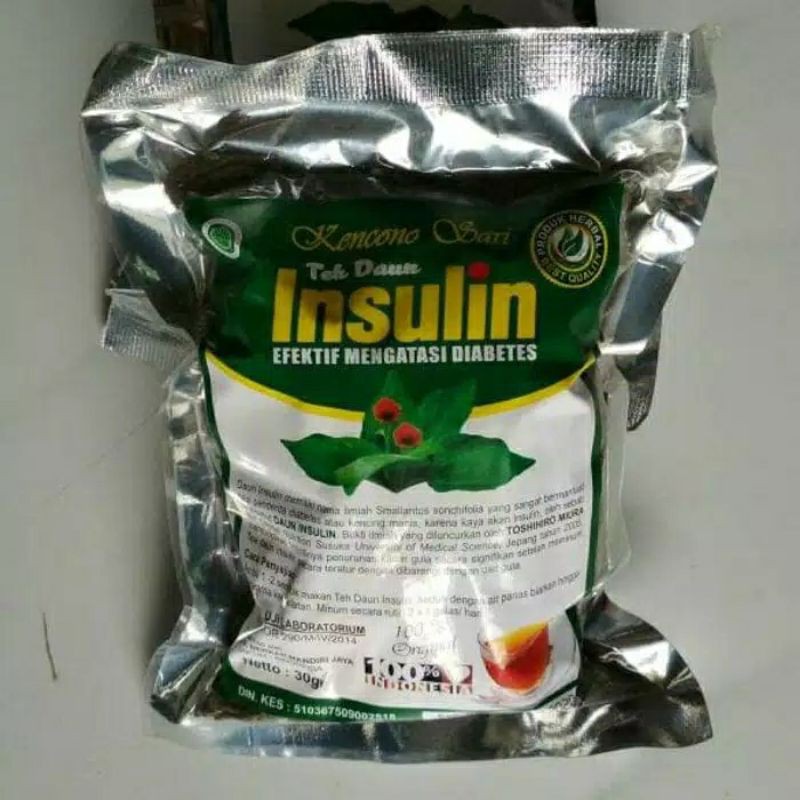 

Teh Daun Insulin Herbal Diabetes Kencono Sari 30 gr