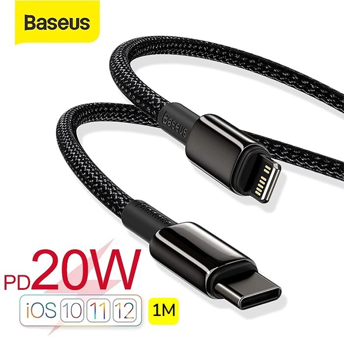 KABEL DATA IPHONE 12 BASEUS FAST CHARGING CABLE PD 20W Tungsten