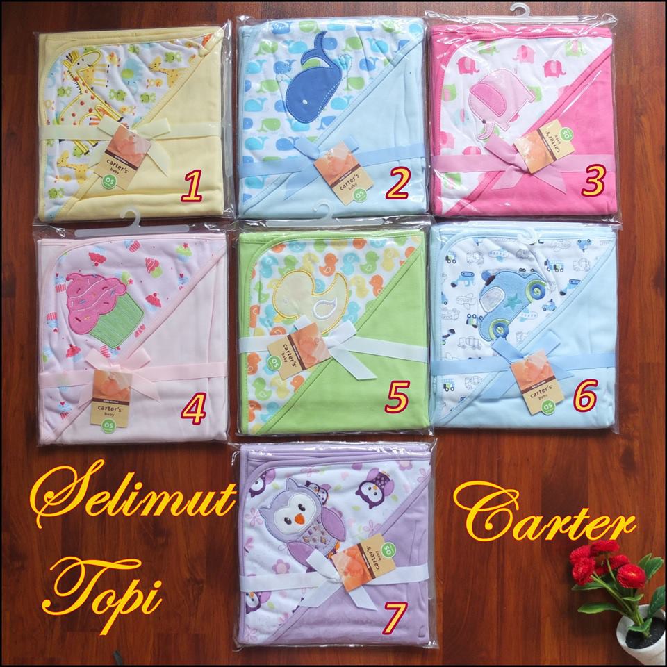 SELIMUT TOPI  BAYI KATUN CARTER SELIMUT TOPI  BAYI 