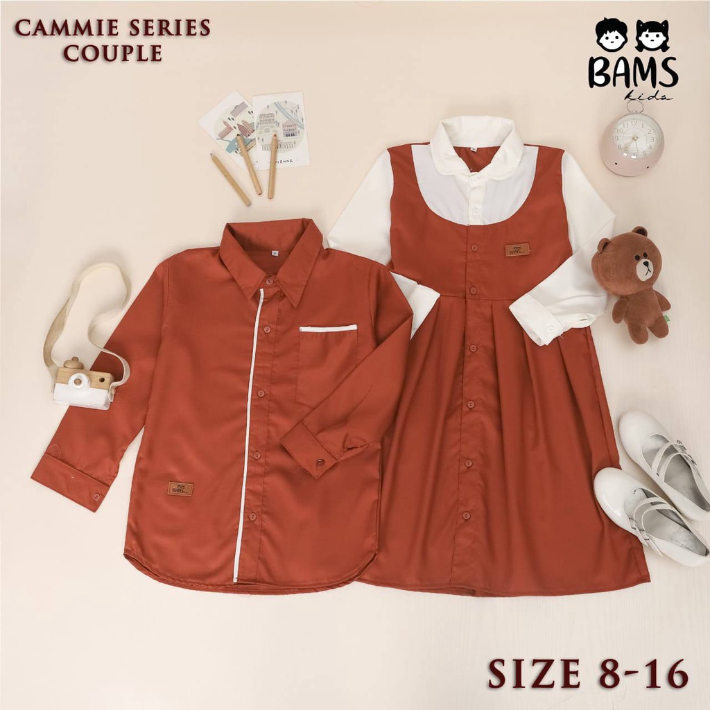 Kemeja dan dress anak Cammie Couple Bams Kids